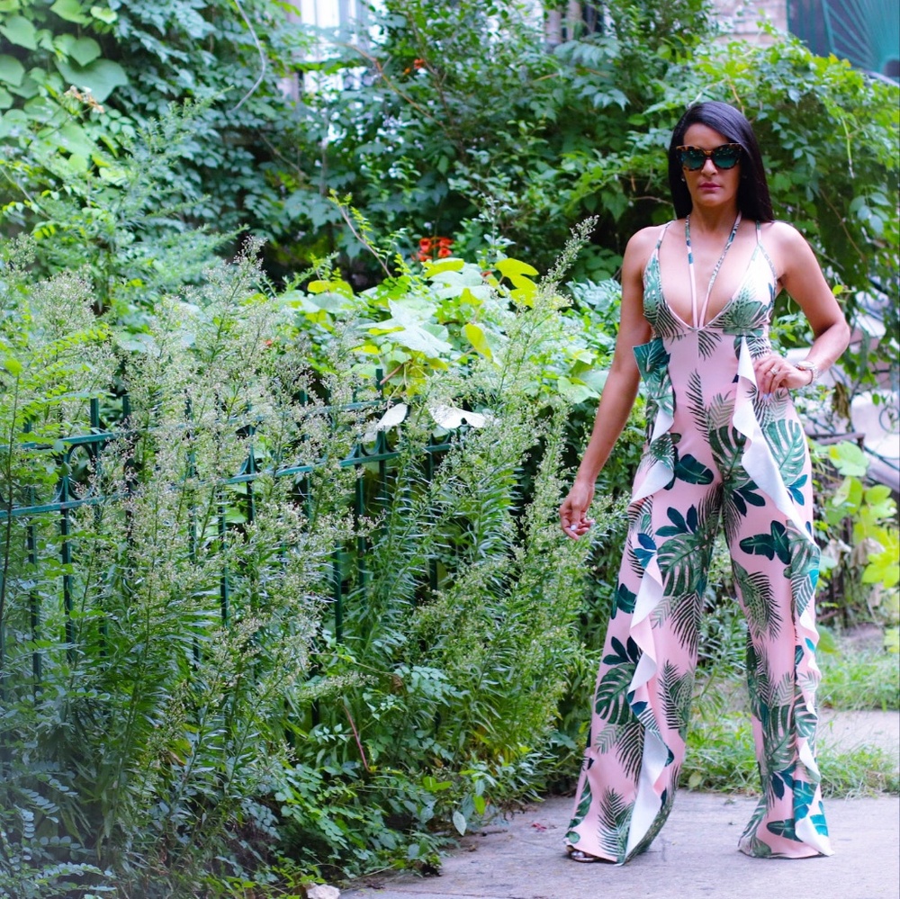Monstera Leaf Jumpsuit